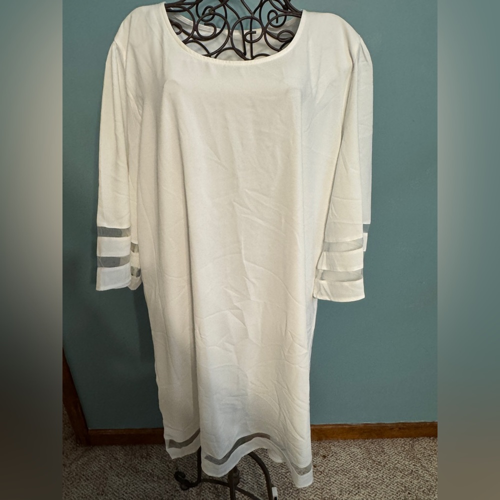 White Wedding Sheath Dress 16